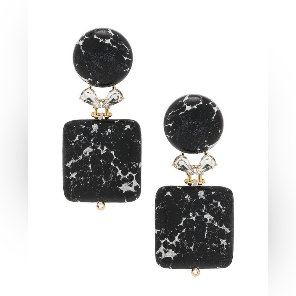 LELE SADOUGHI BLACK STONE STARLET EARRINGS - Almost New - Worn Once